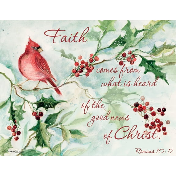 Cardinals & Berries Christmas Card (Other)
