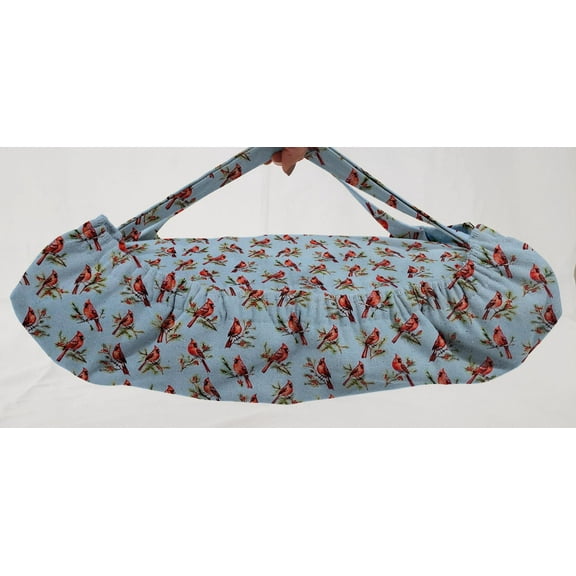 Cardinals Birds & Berries Casserole Baking Pan or Pie Plate Cozy and Carrier by Penny's Needful Things (Large Casserole Carrier) (Blue)