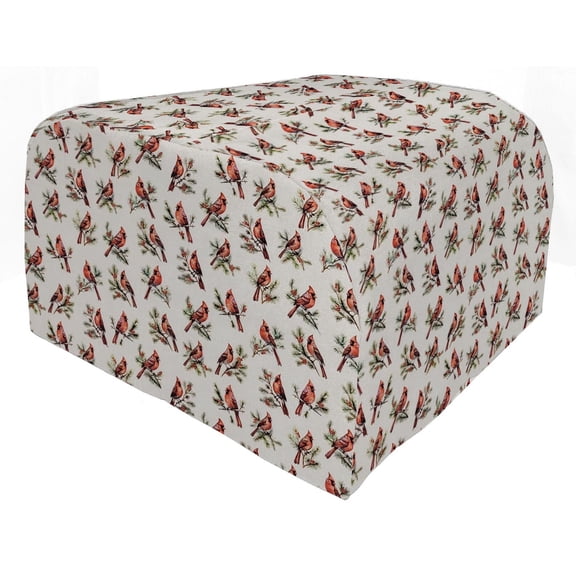 Cardinals Birds & Berries Cover Compatible with Ninja Foodi Grill by Penny's Needful Things (Cream)