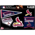 thumbnail image 1 of Cardinals Decal Sticker 11X Time Champions 5 Piece Multi Sheet Flat Vinyl Emblem World Series Baseball, 1 of 1