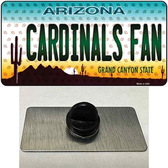 Cardinals Fan Arizona Novelty Metal Hat Pin 1.5" x 0.75" Hat Pin (PIN)