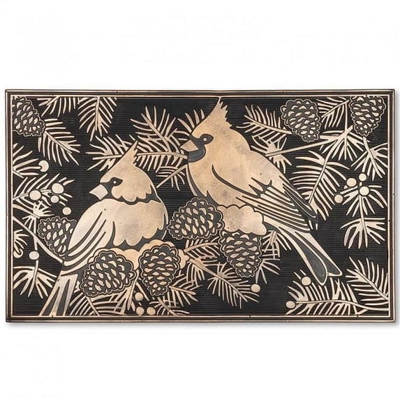 Abbott Doormat Durable, Weather-Resistant Indoor and Outdoor Rubber Doormat, 18x30"Cardinal Doormat-18X30"L