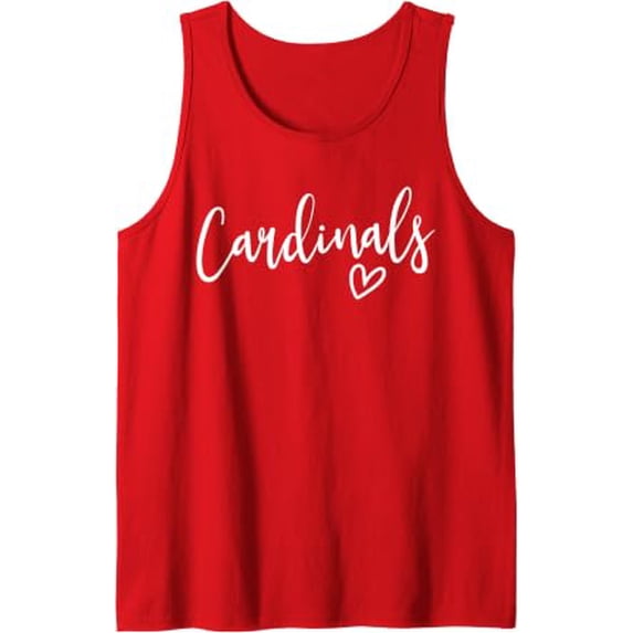 Cardinals School Cardinals Sports Team S Cardinals Tank Top Size S-3XL