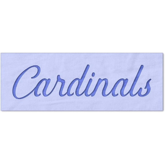 Cardinals Script Stencil - Reusable Mylar DIY Painting Template, 6x1.5 in