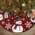 thumbnail image 1 of Sm:)e Christmas Tree Dress Skirt 36 Inch, Cardinals Snowflake Snowman, 1 of 8