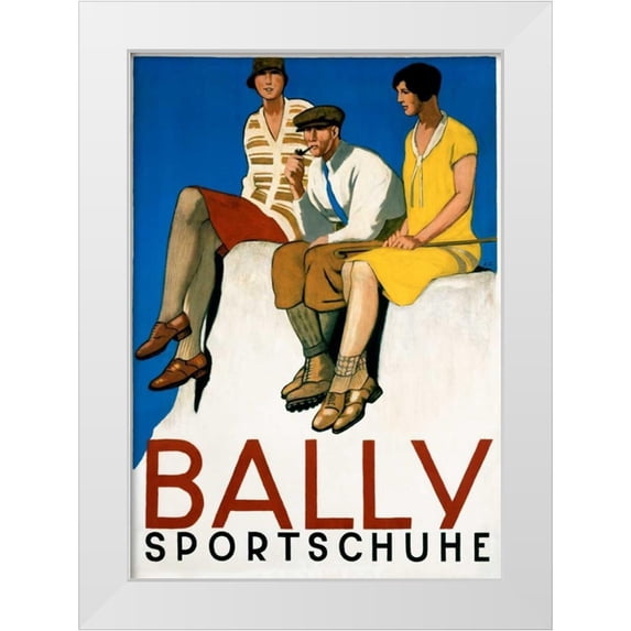 Cardinaux, Emil 11x14 White Modern Wood Framed Museum Art Print Titled - Bally Sportschuhe