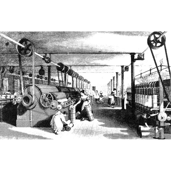 Carding Engine and Drawing Frame, 1835 Poster Print by Science Source (24 x 18)