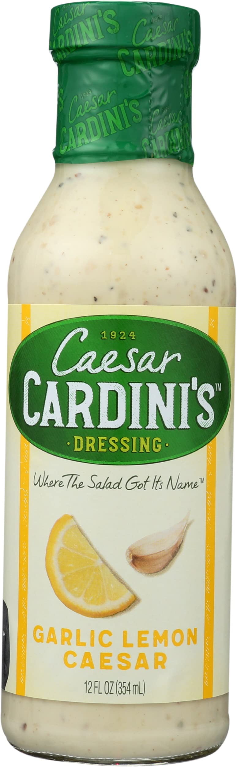 Cardini Caesar Dressing, Garlic Lemon, 12 Ounce (Pack of 6)