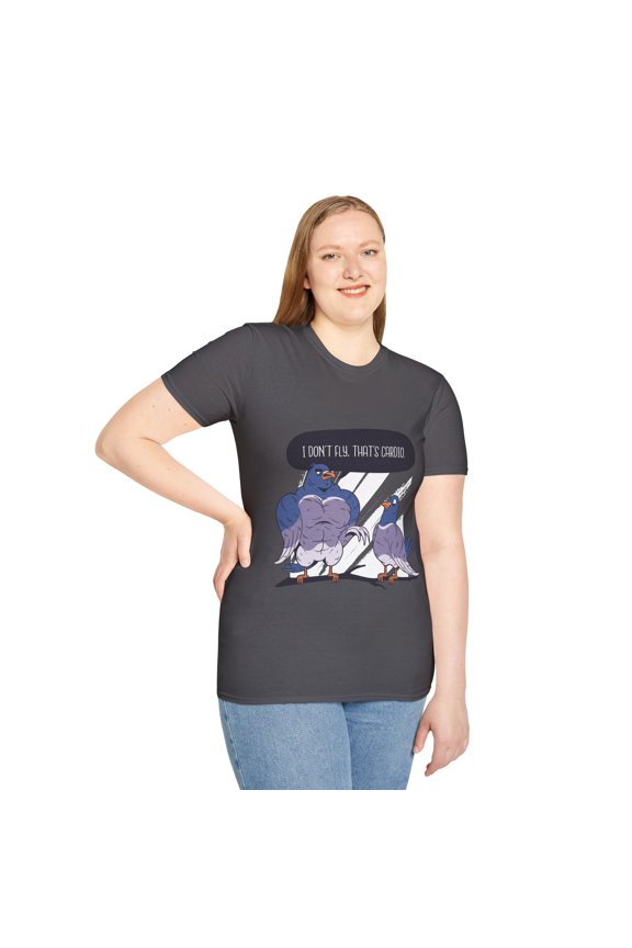 Cardio Aerobic Pigeon Funny Cartoon Fitness Lover Shirt