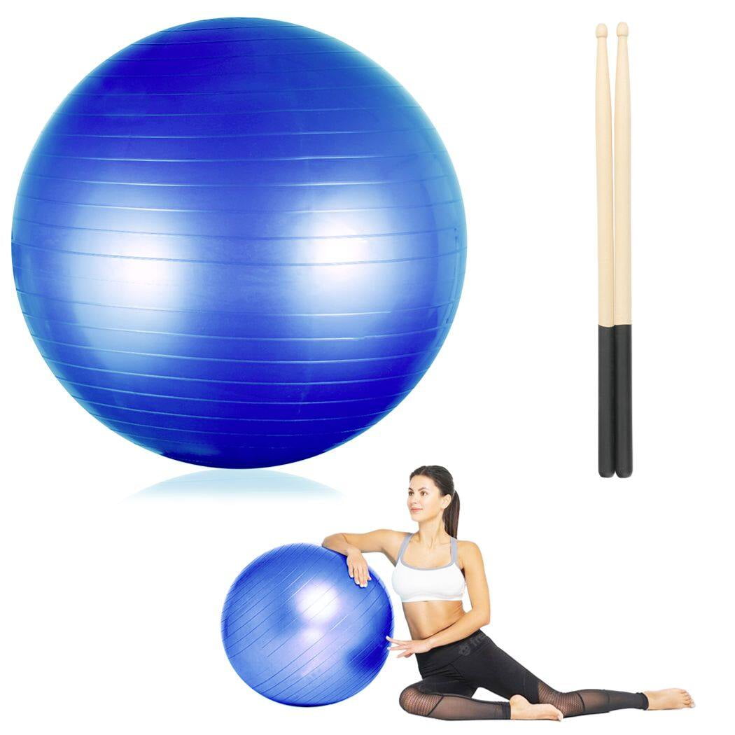 Cardio Drumming Equipment Set, 26" Fitness Balance Ball with Pump & 3