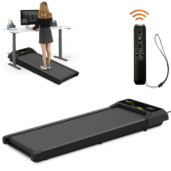 Cardio Flex 100kg Capacity Fixed Incline Walking Pad Remote Control & LED Display for Home Workouts