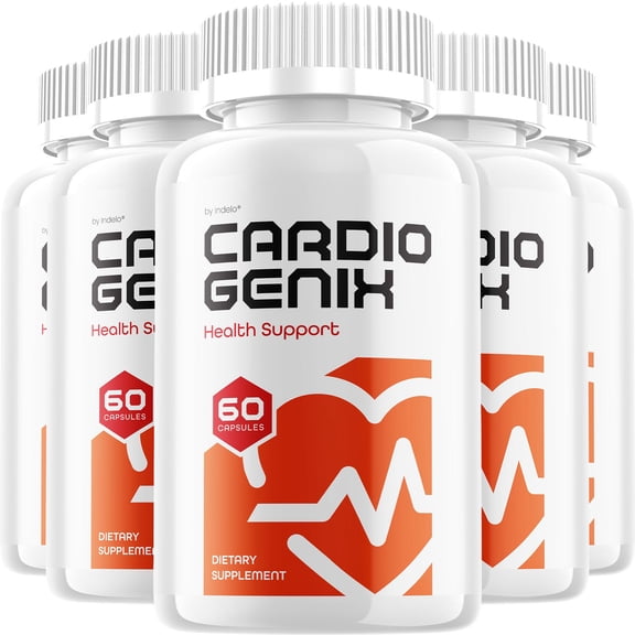 Cardio Genix Capsules – CardioGenix Natural Blend Glycogen Support, 5 Pack, 300 Capsules