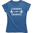 thumbnail image 1 of Cardio Is Hardio Heartbeat Womens Funny Workout Gym Running Exercise T-Shirt, 1 of 4
