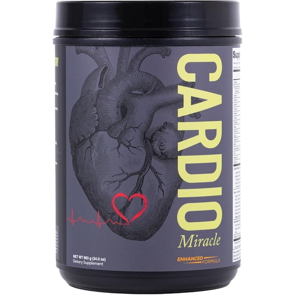 Cardio Miracle Nitric Oxide Supplement 90 Servings - Beet Root Powder with L-Arginine to Support Circulation, Blood Flow, Energy, Endurance, Stamina & Heart Health for Men and Women