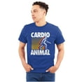 thumbnail image 1 of Cardio Workout Bigfoot Sasquatch Plus Size Crewneck Graphic Tee Shirt Brisco Brands 5X, 1 of 5