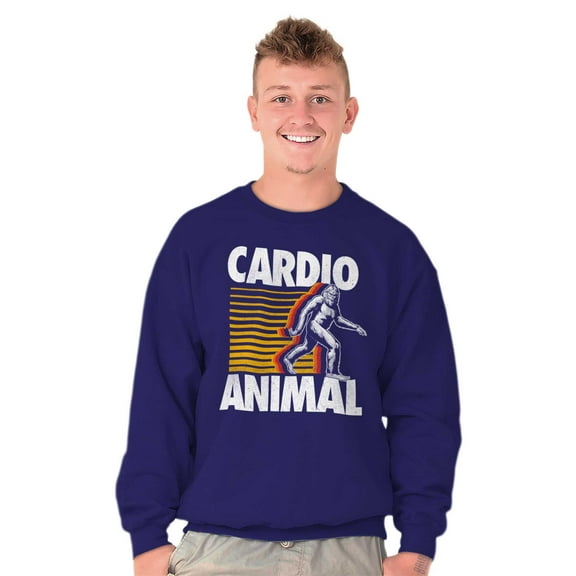 Cardio Workout Bigfoot Sasquatch Sweatshirt for Men or Women Brisco Brands S