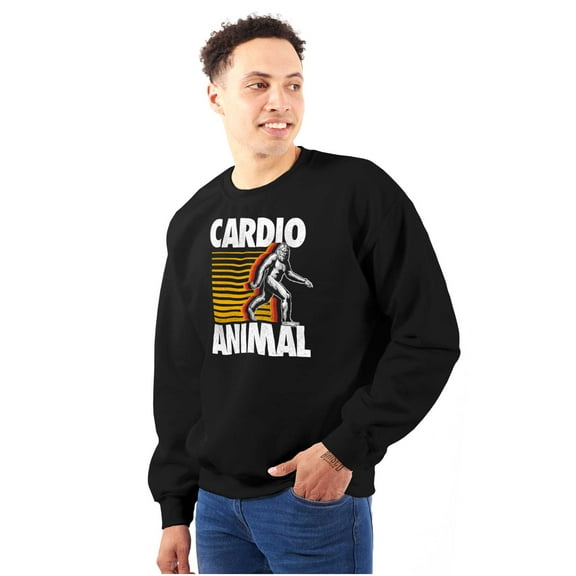 Cardio Workout Bigfoot Sasquatch Sweatshirt for Men or Women Brisco Brands X