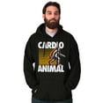 thumbnail image 1 of Cardio Workout Bigfoot Sasquatch Unisex Plus Fleece Graphic Hoodie Brisco Brands 2X, 1 of 5