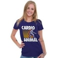 thumbnail image 1 of Cardio Workout Bigfoot Sasquatch Womens Fitted Plus Size Graphic Tee Brisco Brands 3X, 1 of 5