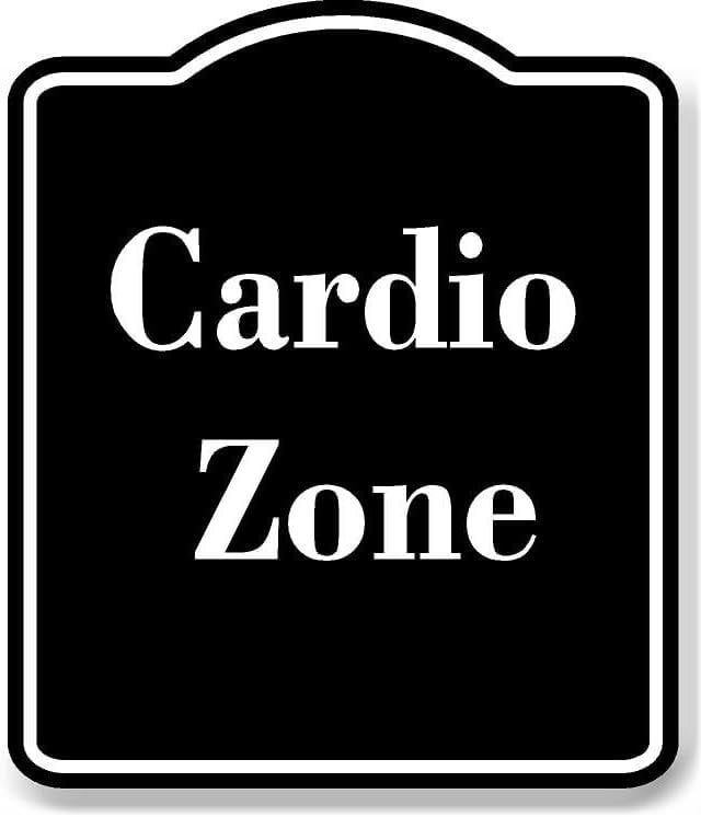 Cardio Zone BLACK Aluminum Composite Sign 15''x18'' - Walmart.com