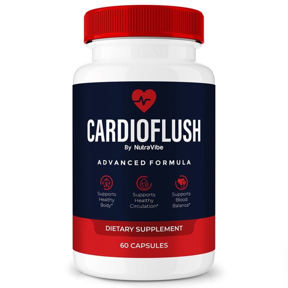 CardioFlush Capsules - Official Cardio Flush Pills to Maintain Overall Health, All Natural Blood Formula For Healthy and Stable Levels, CardioFlush Review (60 Capsules)