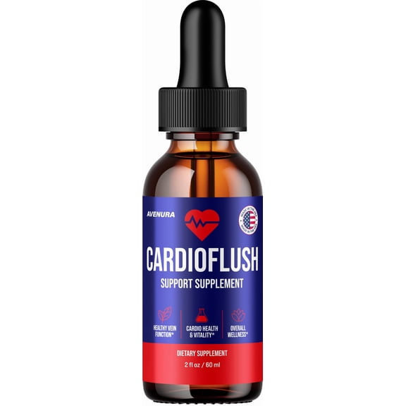 CardioFlush Drops Cardio Flush Advanced Formula Drops Natural Blend Liquid Supplement, 1 Pack, 1 Month Supply