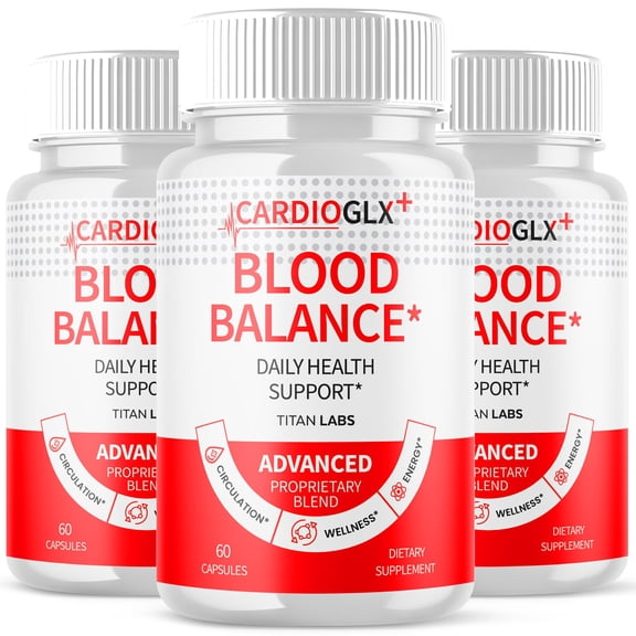 CardioGLX Advanced Formula Blood Support for Health and Wellness Cardio GLX 180 Capsules