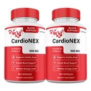 CardioNex Capsules, Maximum Strength Supplement Pills, All Natural 30 Day Supply per Bottle 2 Pack