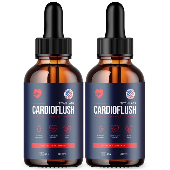 Cardioflush Advanced Formula Drops Blood Balance Support Supplement Cardio Flush 60 Servings