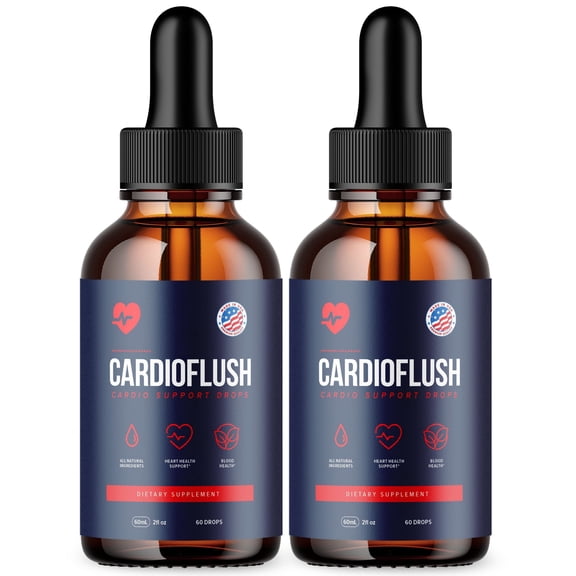 Cardioflush Advanced Formula Drops Natural Support Supplement Cardio Flush 60 Servings