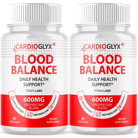 Cardioglyx Advanced Formula Blood Support for Health and Wellness Cardio Glyx 120 Capsules