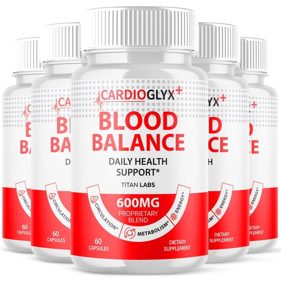 Cardioglyx Advanced Formula Blood Support for Health and Wellness Cardio Glyx 300 Capsules