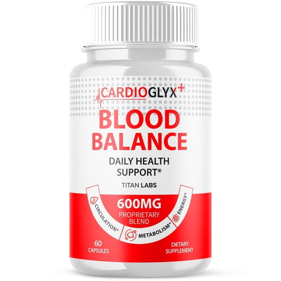 Cardioglyx Advanced Formula Blood Support for Health and Wellness Cardio Glyx 60 Capsules