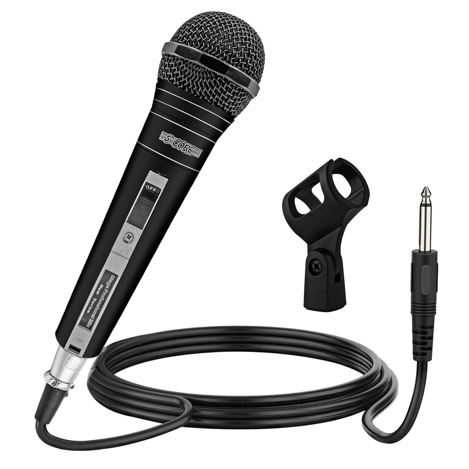 Cardioid Dynamic Vocal Microphone with On/Off Switch & XLR/1/4