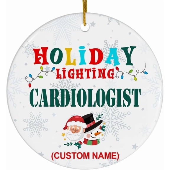 Cardiologist Christmas Ornaments 2025 for Women Friendship, Appreciation Gifts for Coworkers - Christmas Decorations Ceramic Ornaments gprV0r (Cardiologist)