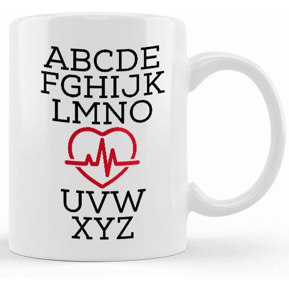 Cardiologist Gift Coffee Mug _heart Rhythm_, Ceramic Novelty Coffee Mug, Tea Cup, Gift Present For Birthday, Christmas Thanksgiving Festival, 11oz Sarcasm With Sayings Mug