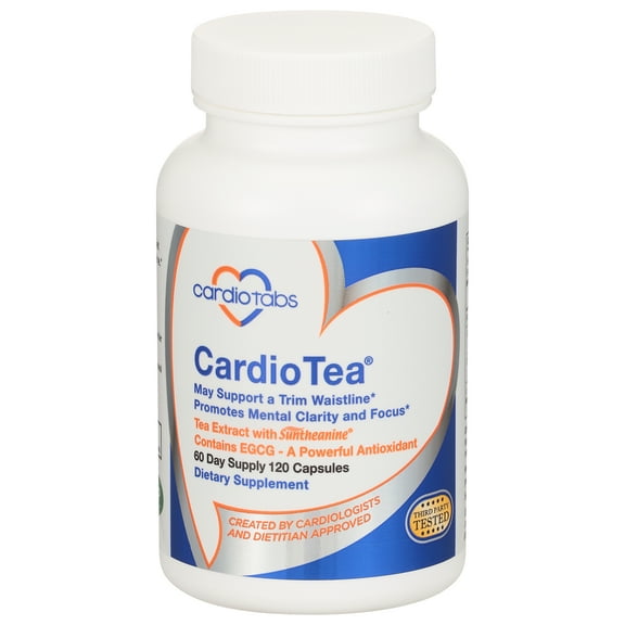 Cardiotabs CardioTea Dietary Supplement Capsules 120 ct Bottle