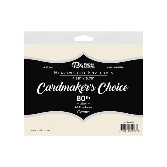 Cardmakers Choice Env 4.38x5.75 80lb Cream 25pc