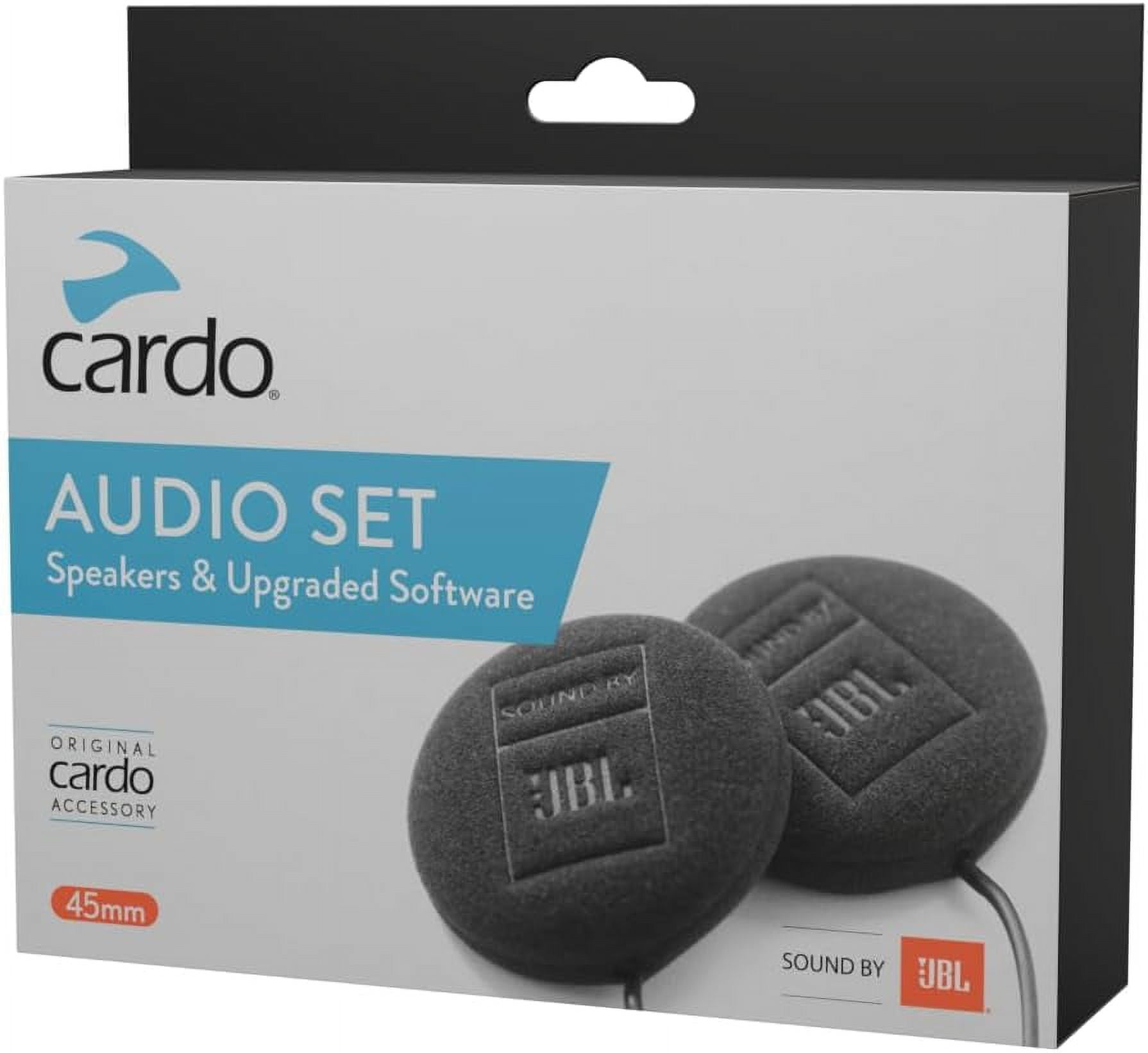 Cardo 45mm JBL Audio Set with Motorcycle Bluetooth, Compatible