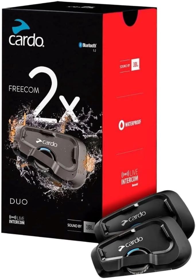 Cardo Systems FREECOM 2X Motorcycle 2-Way Helmet Bluetooth