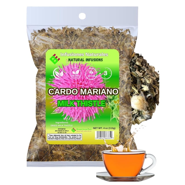 Cardo Mariano Herb Tea | Vegan | 100% Pure & Natural Cardo Marin - Milk ...