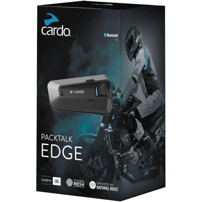 Cardo PACKTALK Edge Waterproof Motorcycle Bluetooth Communication