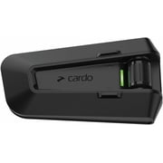 Cardo PACKTALK PRO Motorcycle Helmet Communication System Intercom, Crash Detection, Auto On/Off, Air Mount, 45mm Speakers, Single Pack