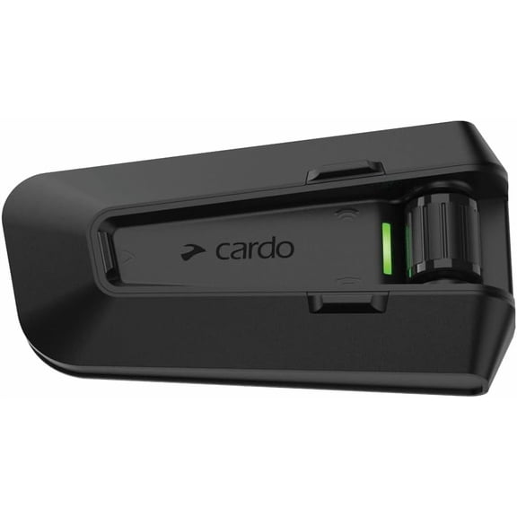Cardo PACKTALK PRO Motorcycle Helmet Communication System Intercom, Crash Detection, Auto On/Off, Air Mount, 45mm Speakers, Single Pack