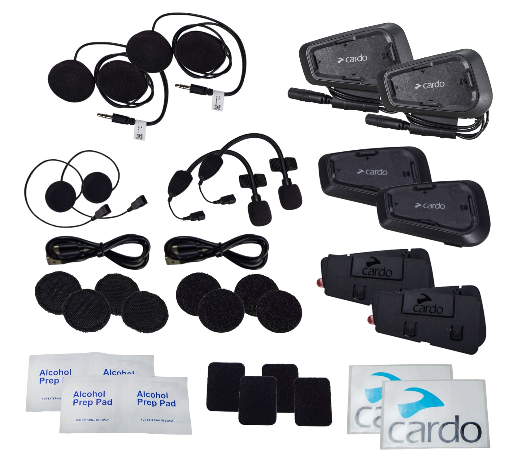  Cardo Systems Spirit Motorcycle Bluetooth Communication Headset  - Black, Single Pack : Automotive
