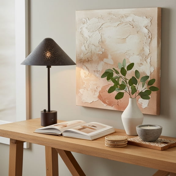 Cardo Table Lamp Bronze Table Lamp, Modern Style, Assembly required, Steel, Lighting Table Lamps