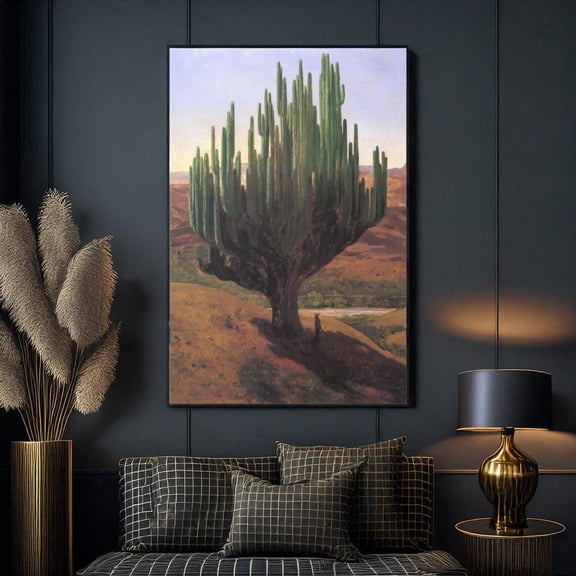 Cardon Cactus Wall Art Mexican Desert Print, Unframed Paper Poster 8x10in