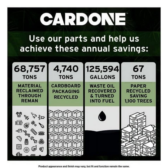 Cardone Reman Disc Brake Caliper P/N:18 B5531 Fits select: 2014-2020 JEEP CHEROKEE, 2015-2017 CHRYSLER 200