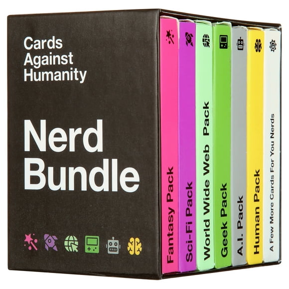 Cards Against Humanity: Nerd Bundle 6 Nerdy Themed Packs + 10 All-New Cards