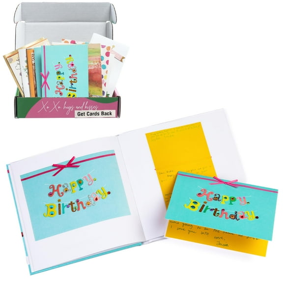Cards by Artkive Greeting Card Organizer Book - We Transform Cards into a Keepsake Book Gift - Perfect for Birthday, Graduations, Holiday, Baby Showers, etc. (Get Cards Back)
